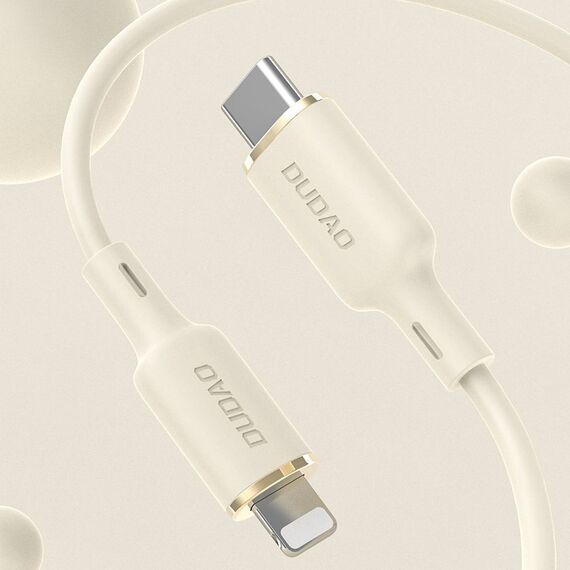 Dudao L7SF 2in1 cable USB-C - USB-C / Lightning 100W 1.2m - beige | Techbox