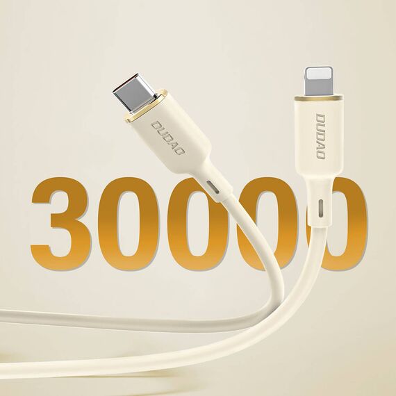 Dudao L7SF 2in1 cable USB-C - USB-C / Lightning 100W 1.2m - beige | Techbox