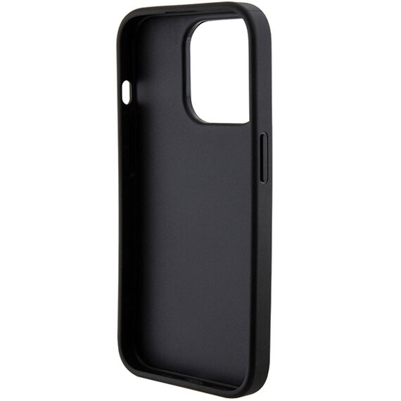 Guess Grip Stand 4G Saffiano Strass case for iPhone 15 Pro Max - black - Apple Cases - Cases - Techbox
