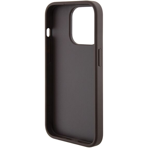 Guess Grip Stand 4G Triangle Strass case for iPhone 15 Pro - brown - Apple Cases - Cases - Techbox