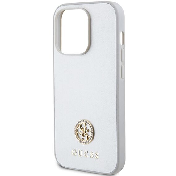 Guess Strass Metal Logo case for iPhone 15 Pro - silver - Apple Cases - Cases - Techbox