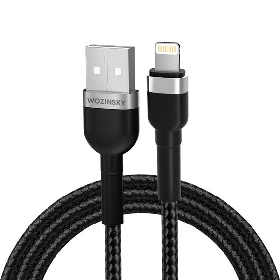 Wozinsky WNBAL1 USB-A / Lightning 2.4A cable 1 m - black - Cables & Adapters - Cables & Accessories - Techbox
