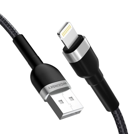 Wozinsky WNBAL1 USB-A / Lightning 2.4A cable 1 m - black - Cables & Adapters - Cables & Accessories - Techbox