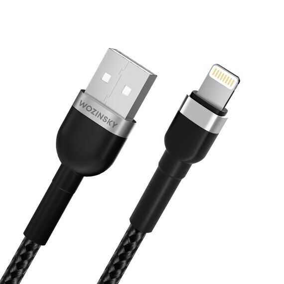 Wozinsky WNBAL1 USB-A / Lightning 2.4A cable 1 m - black - Cables & Adapters - Cables & Accessories - Techbox