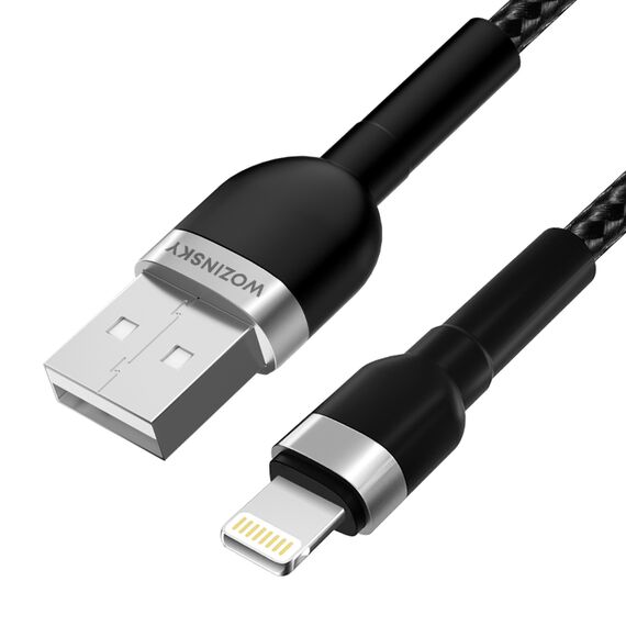 Wozinsky WNBAL1 USB-A / Lightning 2.4A cable 1 m - black - Cables & Adapters - Cables & Accessories - Techbox