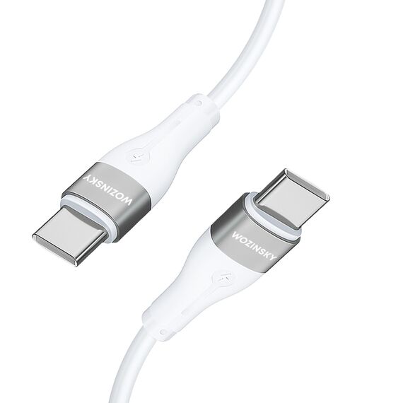 Wozinsky WSTCC1 USB-C / USB-C PD 65W cable 1 m long - white - Cables & Adapters - Cables & Accessories - Techbox