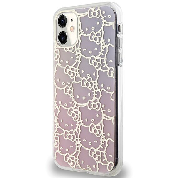 Hello Kitty IML Gradient Electrop Crowded Kitty Head Case for iPhone 11 / Xr - Pink | Techbox