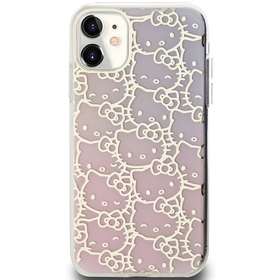 Hello Kitty IML Gradient Electrop Crowded Kitty Head Case for iPhone 11 / Xr - Pink | Techbox