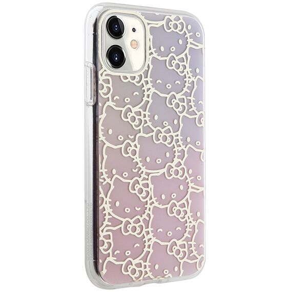 Hello Kitty IML Gradient Electrop Crowded Kitty Head Case for iPhone 11 / Xr - Pink | Techbox