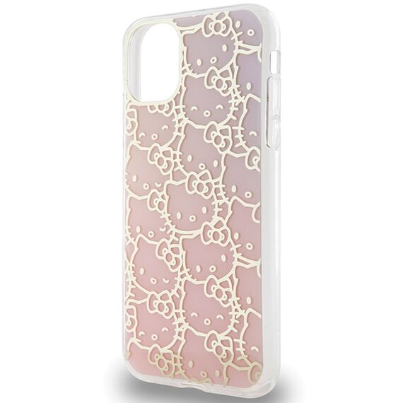 Hello Kitty IML Gradient Electrop Crowded Kitty Head Case for iPhone 11 / Xr - Pink | Techbox