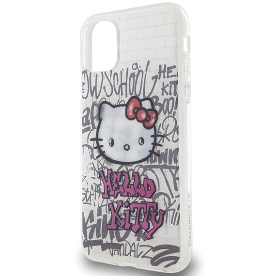 Hello Kitty IML Kitty On Bricks Graffiti case for iPhone 11 / Xr - white - Uncategorized Cases (2) - Cases - Techbox