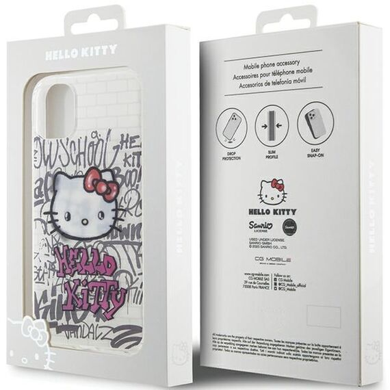 Hello Kitty IML Kitty On Bricks Graffiti case for iPhone 11 / Xr - white - Uncategorized Cases (2) - Cases - Techbox