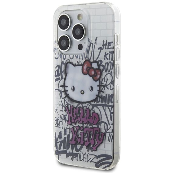 Hello Kitty IML Kitty On Bricks Graffiti case for iPhone 13 Pro Max - white | Techbox