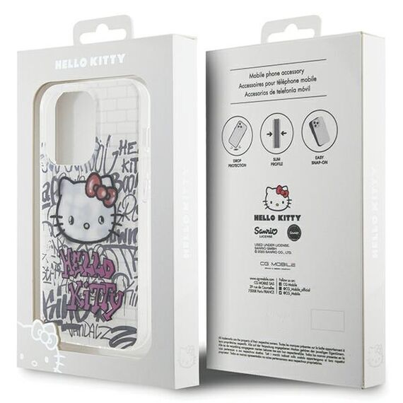 Hello Kitty IML Kitty On Bricks Graffiti case for iPhone 13 Pro Max - white | Techbox