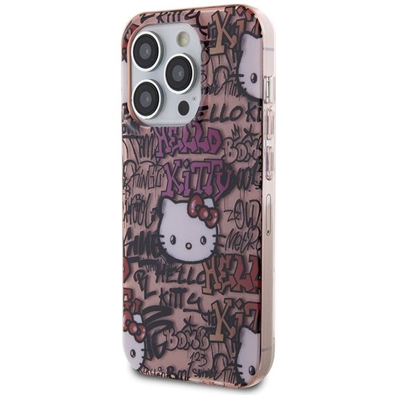 Hello Kitty IML Tags Graffiti case for iPhone 15 Pro - pink - Apple Cases - Cases - Techbox