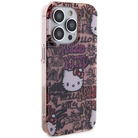 Hello Kitty IML Tags Graffiti case for iPhone 15 Pro - pink - Apple Cases - Cases - Techbox
