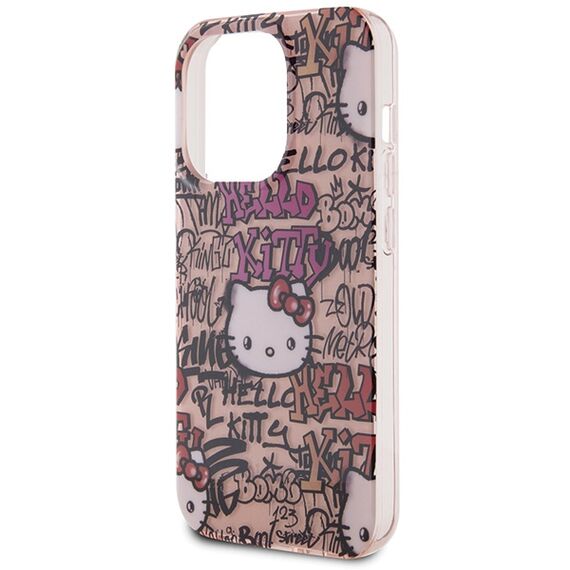 Hello Kitty IML Tags Graffiti case for iPhone 15 Pro - pink - Apple Cases - Cases - Techbox