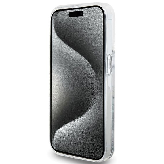 Hello Kitty Liquid Glitter Charms Kitty Head case for iPhone 14 Pro Max - silver | Techbox