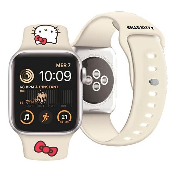Hello Kitty Silicone Kitty Head strap for Apple Watch 38/40/41mm - beige - Accessories - Smartwatches & Accessories - Techbox