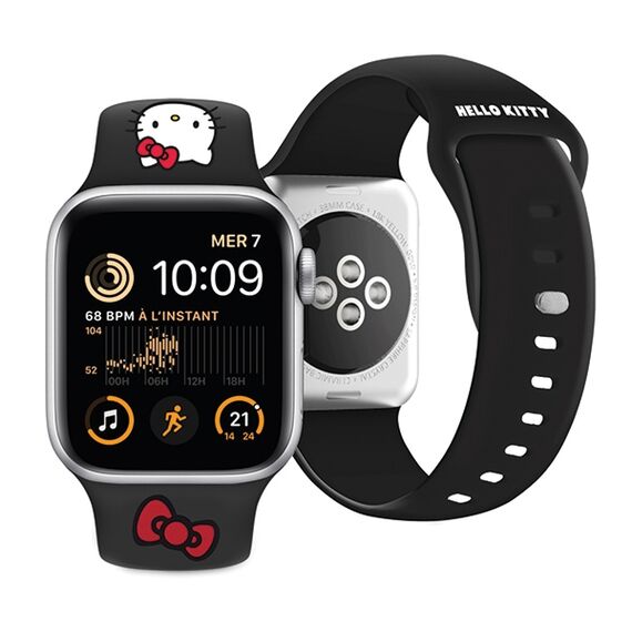 Hello Kitty Silicone Kitty Head strap for Apple Watch 38/40/41mm - black - Accessories - Smartwatches & Accessories - Techbox