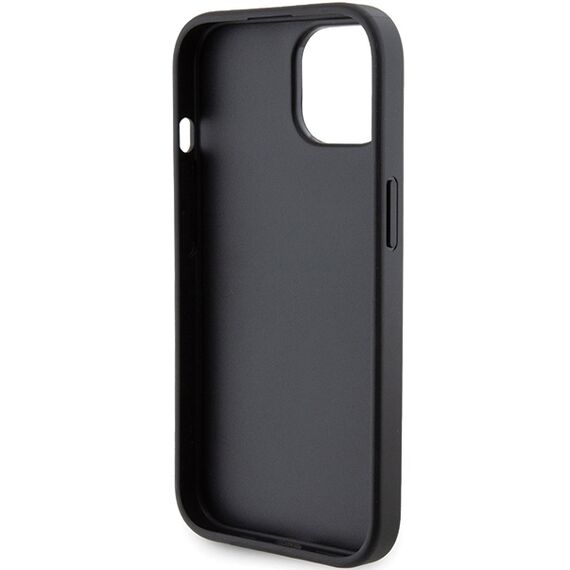 Karl Lagerfeld Gripstand Saffiano Karl&amp;Choupette Pins case for iPhone 15 Plus / 14 Plus - black - Apple Cases - Cases - Techbox