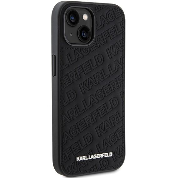 Karl Lagerfeld Quilted K Pattern case for iPhone 15 - black | Techbox