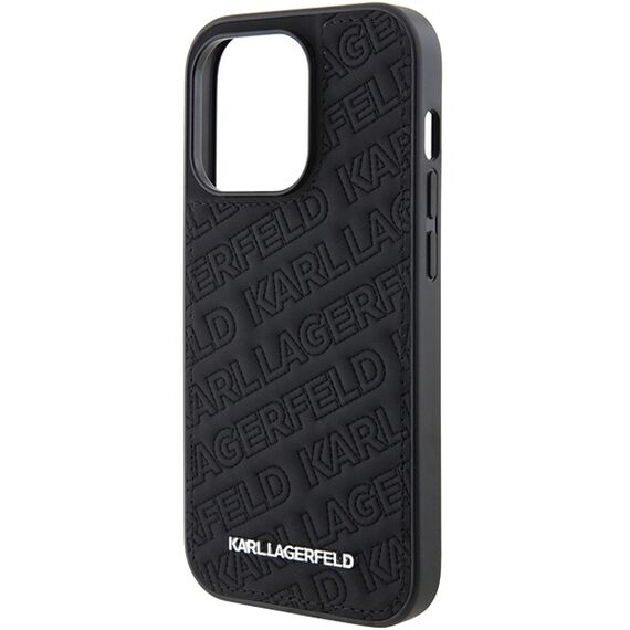 Karl Lagerfeld Quilted K Pattern iPhone 15 Pro Case - Black - Uncategorized Cases (2) - Cases - Techbox