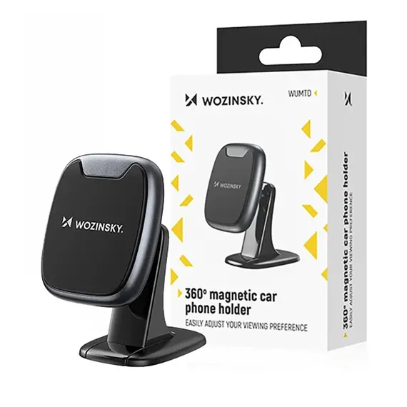 Wozinsky WUMTD Magnetic Car Dashboard Phone Holder - Black | Techbox