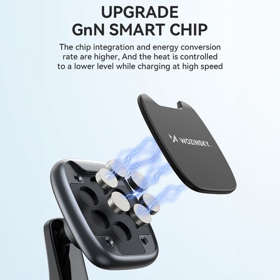 Wozinsky WUMTD Magnetic Car Dashboard Phone Holder - Black | Techbox