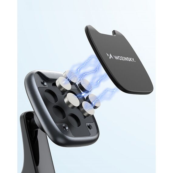 Wozinsky WUMTD Magnetic Car Dashboard Phone Holder - Black | Techbox