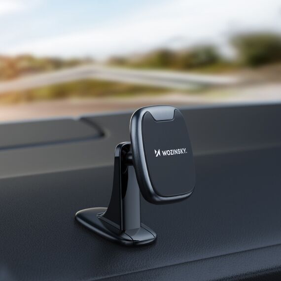 Wozinsky WUMTD Magnetic Car Dashboard Phone Holder - Black | Techbox