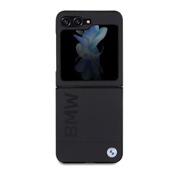 BMW Leather Hot Stamp case for Samsung Galaxy Z Flip 5 - black - Samsung Cases - Cases - Techbox