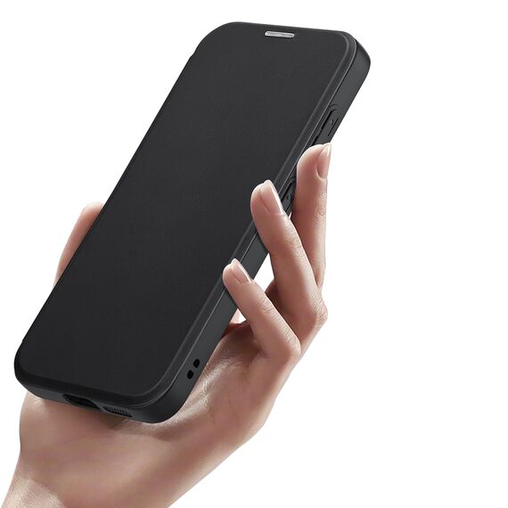 Dux Ducis Skin X Pro case for Samsung S24+ with magnetic ring and flap - black | Techbox