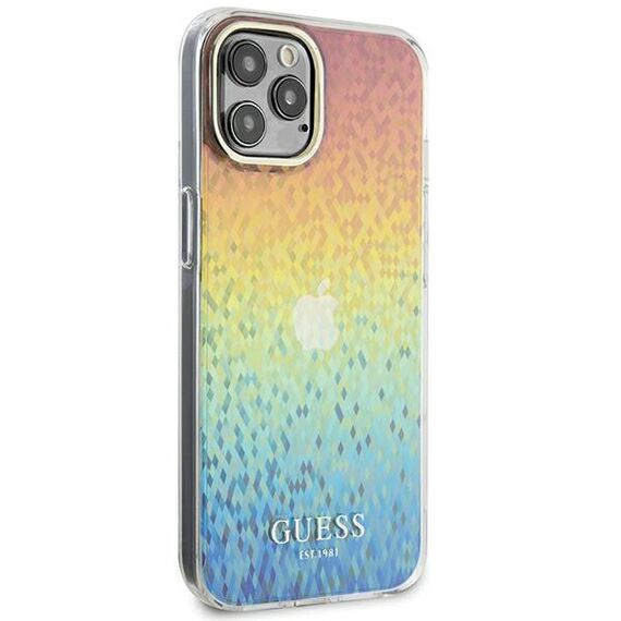 Guess IML Faceted Mirror Disco Iridescent case for iPhone 12/12 Pro - multicolor | Techbox