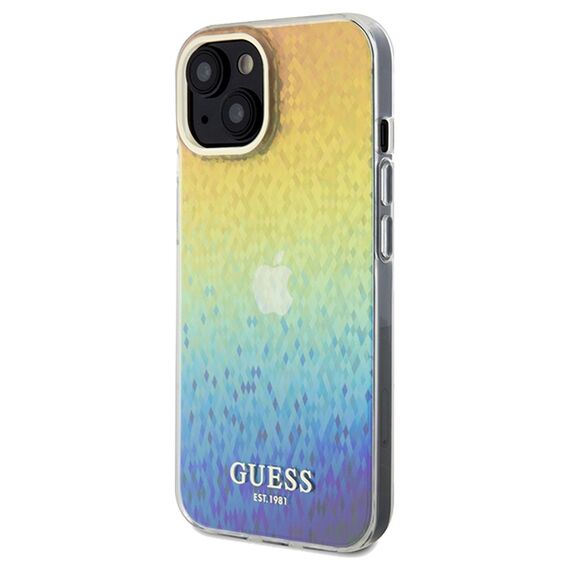 Guess IML Faceted Mirror Disco Iridescent case for iPhone 14 / 15 / 13 - multicolor - Apple Cases - Cases - Techbox