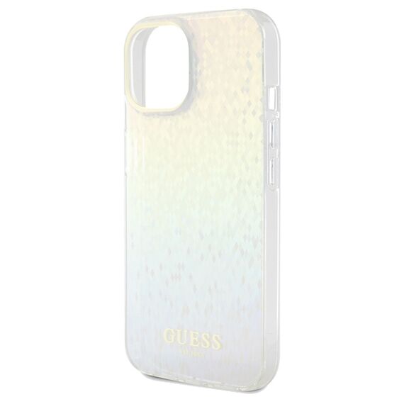 Guess IML Faceted Mirror Disco Iridescent case for iPhone 14 / 15 / 13 - multicolor - Apple Cases - Cases - Techbox
