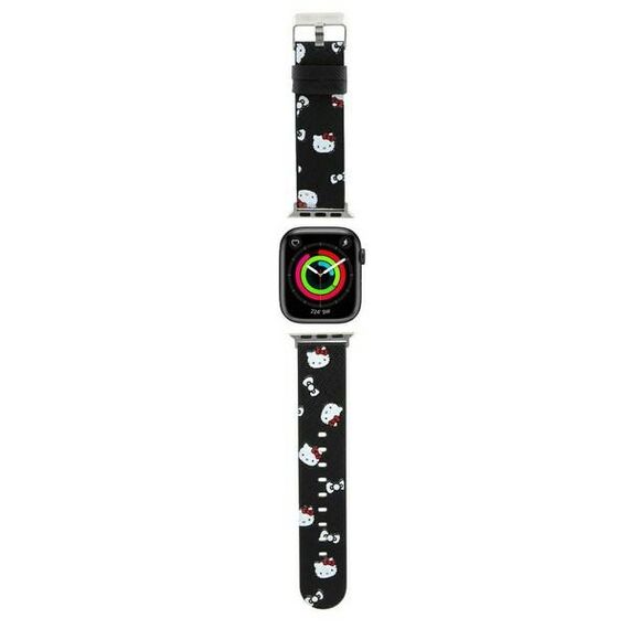 Hello Kitty Heads &amp; Bows Pattern Strap for Apple Watch 38/40/41mm - Black - Accessories - Smartwatches & Accessories - Techbox