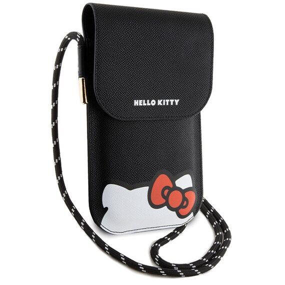 Hello Kitty Leather Hiding Kitty Cord bag - black - Uncategorized Screen Protection (2) - Screen & Camera Protection - Techbox
