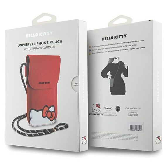 Hello Kitty Leather Hiding Kitty Cord bag - red - Uncategorized Screen Protection (2) - Screen & Camera Protection - Techbox
