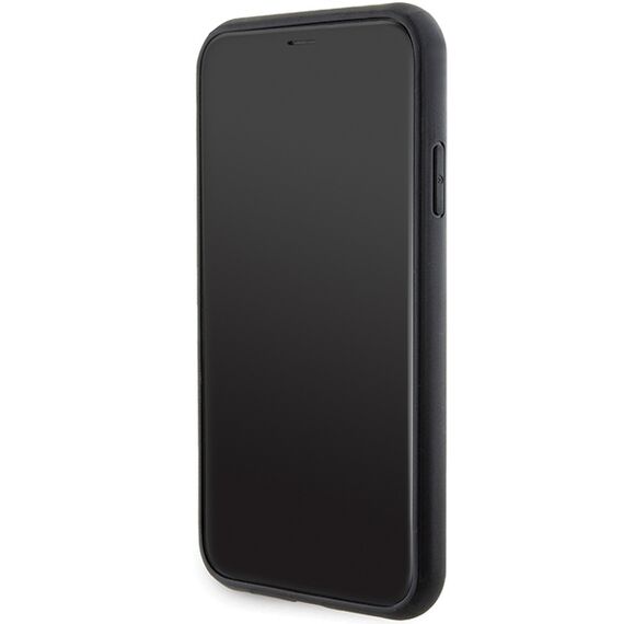 Karl Lagerfeld Gripstand Saffiano Karl&amp;Choupette Pins case for iPhone 11 / Xr - black - Uncategorized Cases (2) - Cases - Techbox
