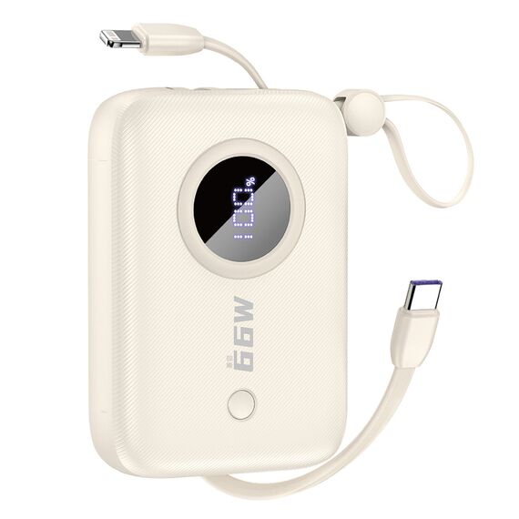 Powerbank Dudao K-14 USB-A / USB-C 10000mAh - beige | Techbox