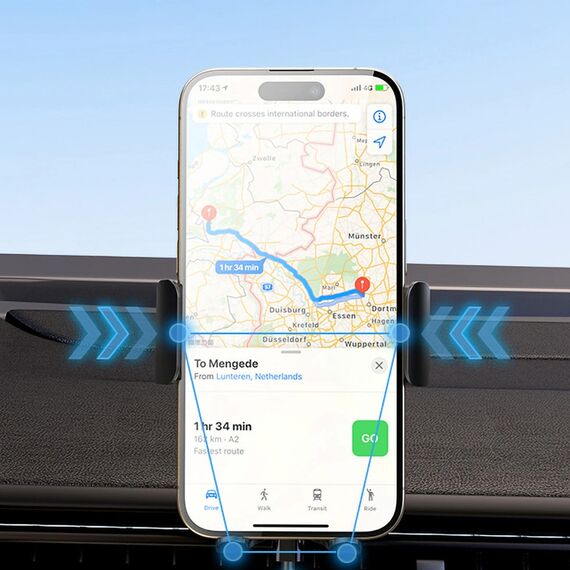 Wozinsky WUMID car holder with 15W inductive charger for dashboard - black - Smartphone Holders - Smartphones - Techbox