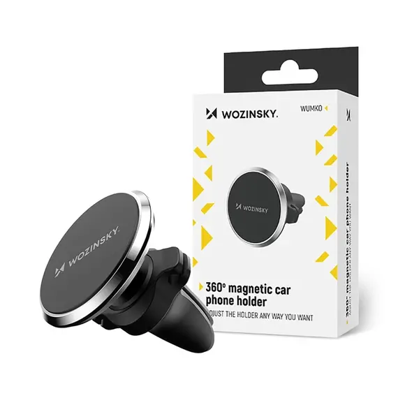 Wozinsky WUMKO magnetic phone holder for car air vent - black - Smartphone Holders - Smartphones - Techbox