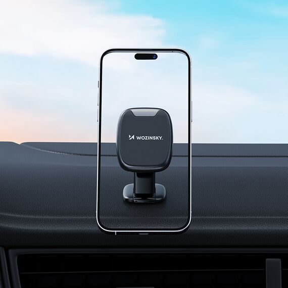 Wozinsky WUMTD Magnetic Car Dashboard Phone Holder - Black | Techbox