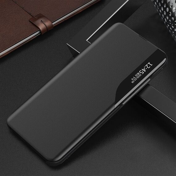Eco Leather View Case for Xiaomi POCO C65 / Redmi 13C with flap - black - Xiaomi Cases - Cases - Techbox