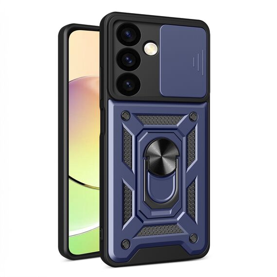 Hybrid Armor Camshield armored case for Samsung Galaxy S24+ with camera cover - blue | Techbox