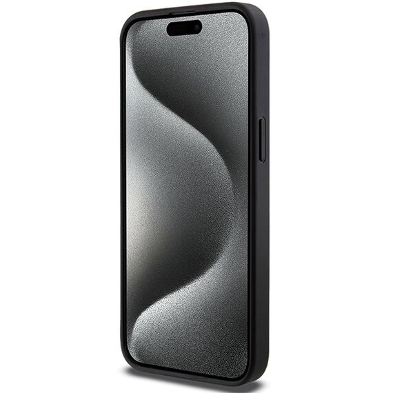 Karl Lagerfeld Gripstand Saffiano Choupette Pins case for iPhone 13 Pro Max - black | Techbox