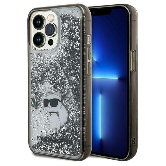Karl Lagerfeld Liquid Glitter Choupette case for iPhone 13 Pro Max - transparent - Apple Cases - Cases - Techbox