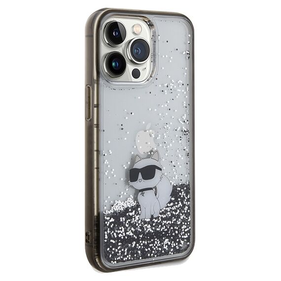 Karl Lagerfeld Liquid Glitter Choupette case for iPhone 13 Pro Max - transparent - Apple Cases - Cases - Techbox
