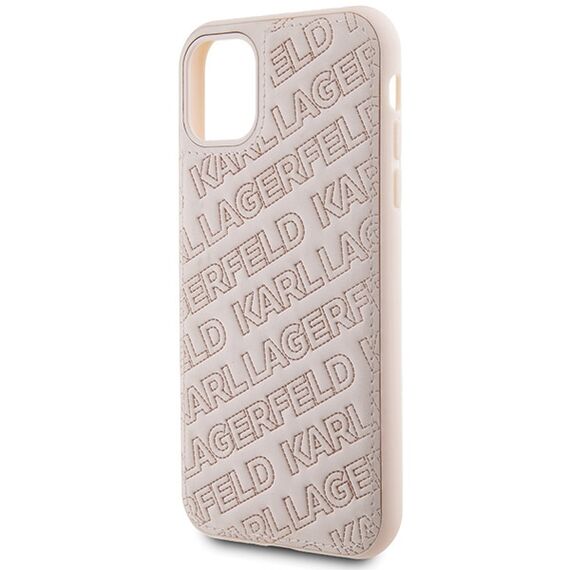 Karl Lagerfeld Quilted K Pattern case for iPhone 11 / Xr - pink - Uncategorized Cases (2) - Cases - Techbox